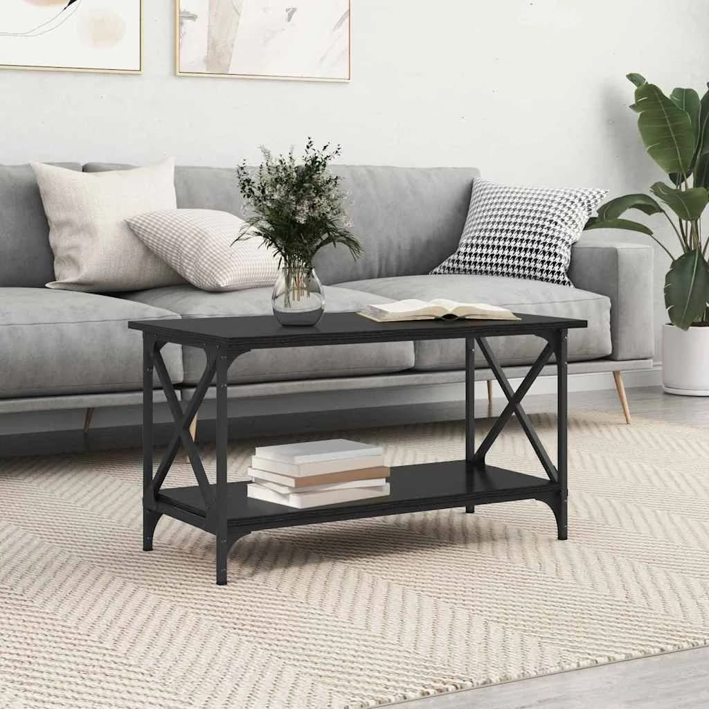 Klubska miza Črni hrast 80 x 45 x 45.5 cm Inženirski les