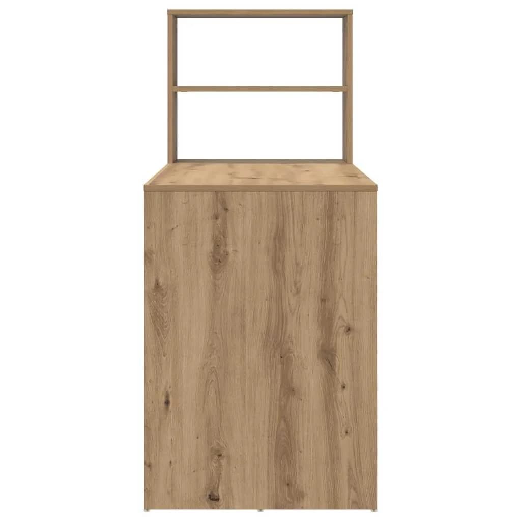 Miza Umetni hrast Inženirski les 113 x 54 x 120 cm - slika 6