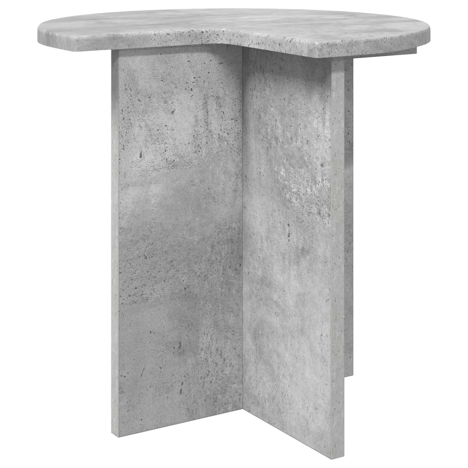 Stranska miza 2 kos Betonsko siva Ø 39 x 38 cm Inženirski les - slika 4