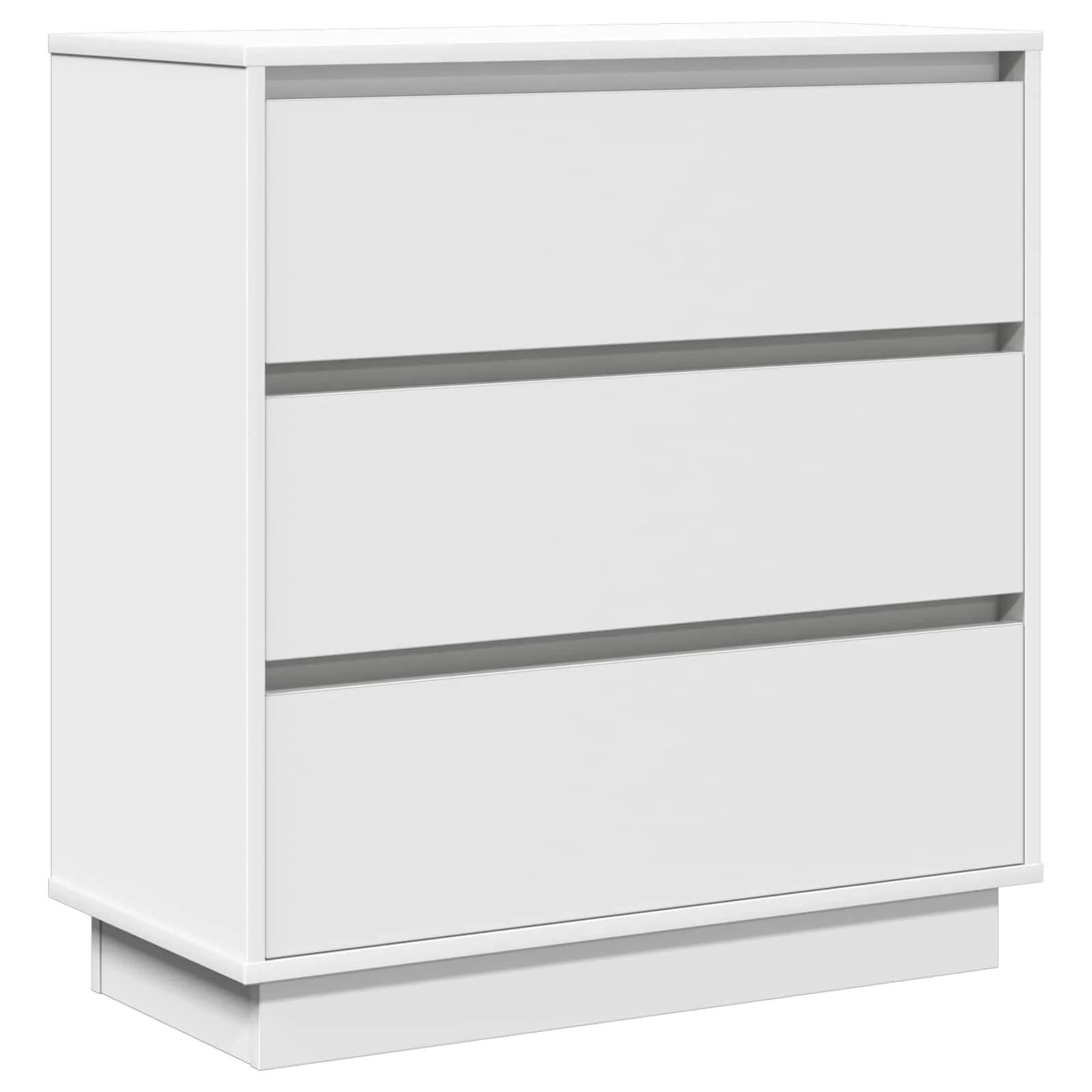 Nočna omarica Bela 71 x 34,5 x 75 cm Inženirski les - slika 2
