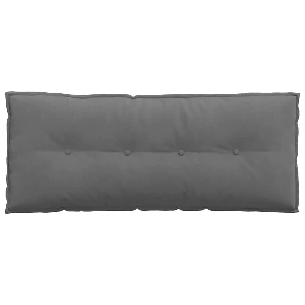 Poglavni vzglavnik Temno siva 120 x 50 cm Mikrofiber tkanina - slika 6