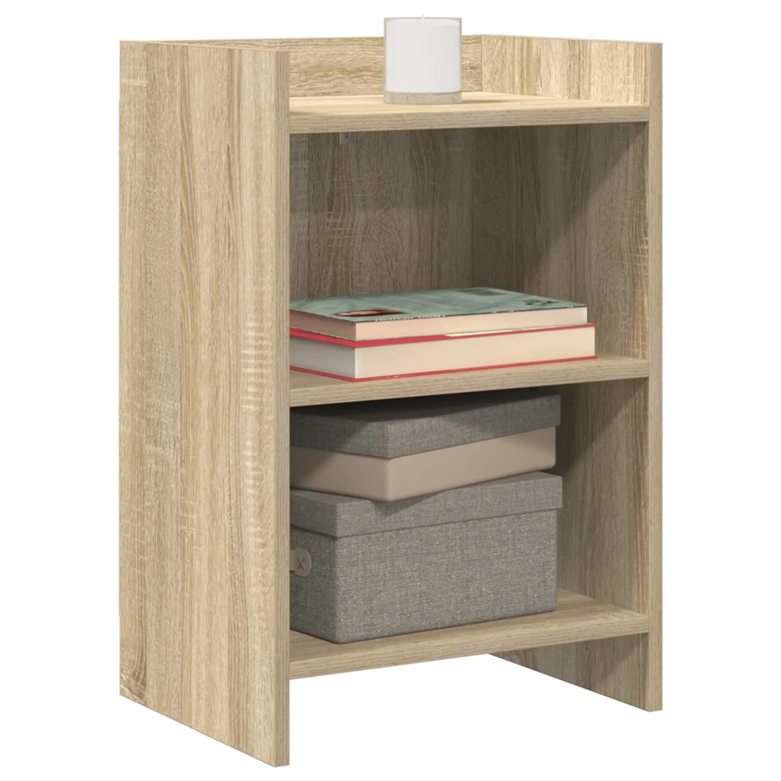 Posteljne mize 2 kos Sonoma hrast 40 x 30 x 60 cm - slika 2