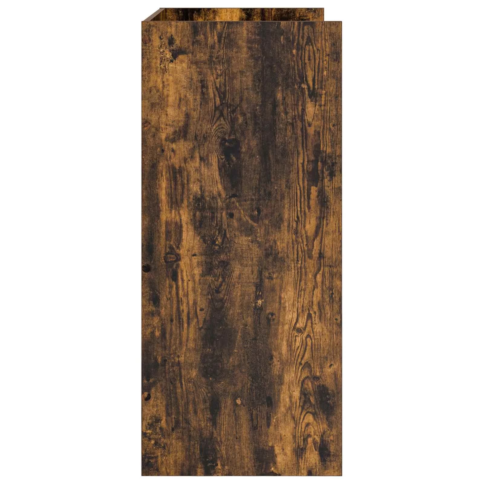 DJ miza Dimljen hrast 82 x 45 x 102 cm Inženirski les - slika 5