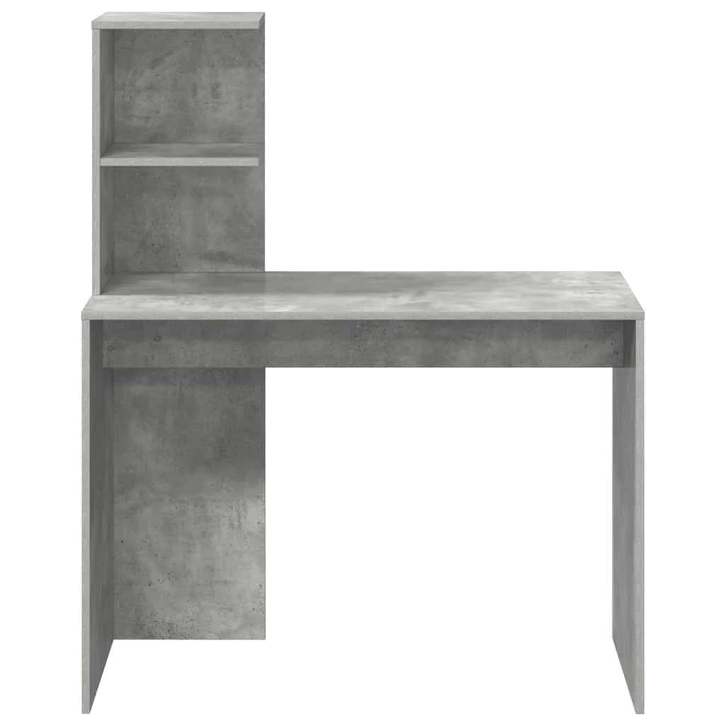 Miza Betonsko siva Inženirski les 102 x 50 x 124 cm - slika 5