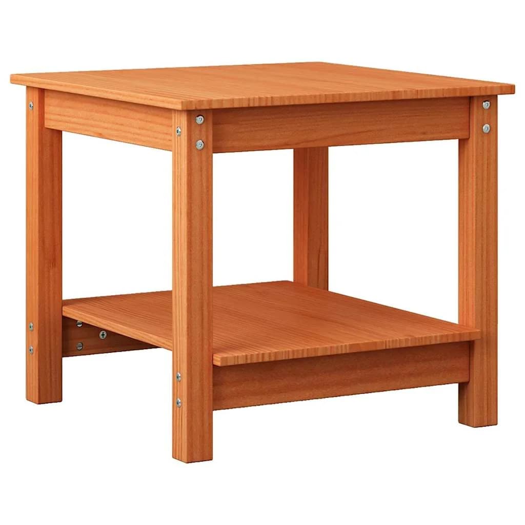 Klubska miza Voščeno rjava 50 x 50 x 45 cm Trdna borovina - slika 6