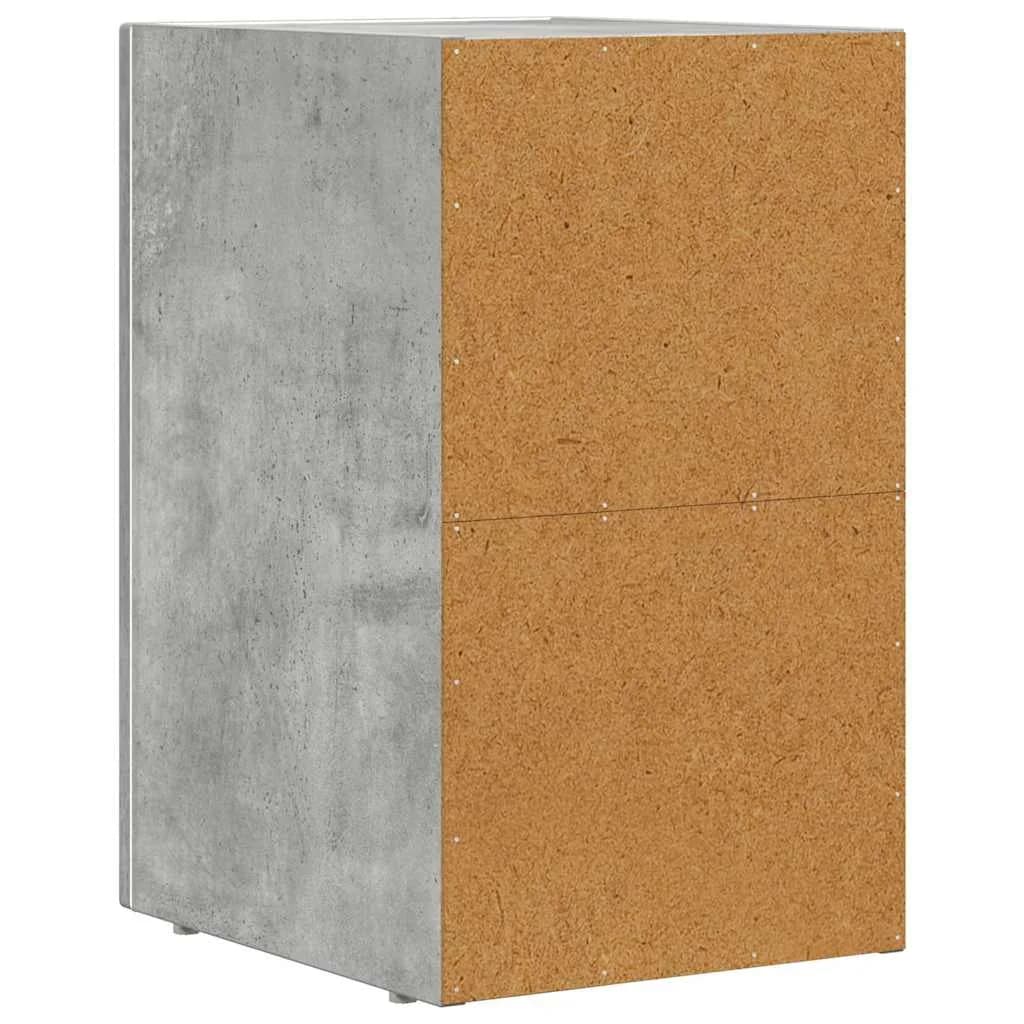 Nočna omarica ELST 2 kos Betonsko siva 29,5 x 33,5 x 50 cm - slika 8