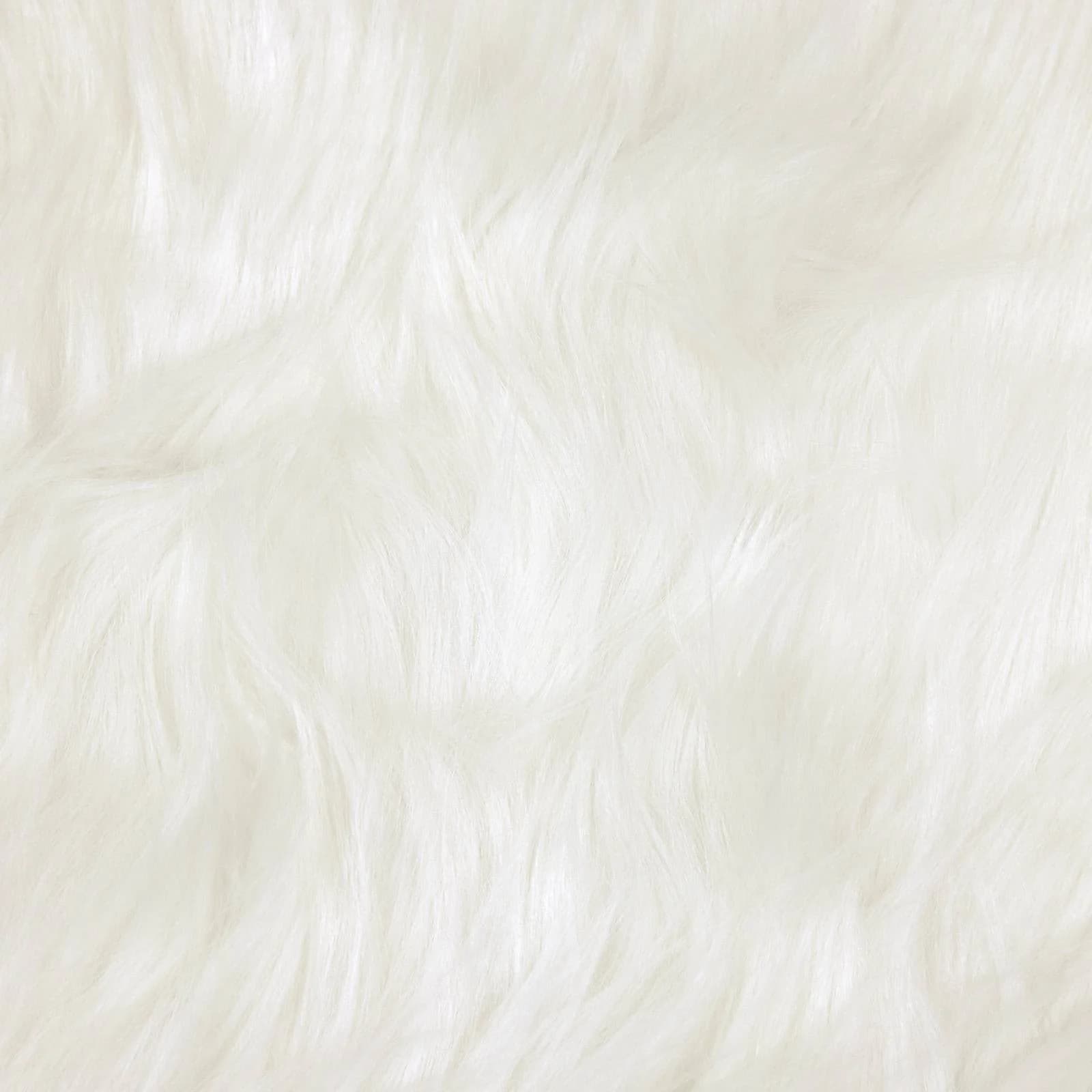 Preproga iz umetnega ovčjega krzna TAFALLA Bela 120 x 170 cm - slika 9