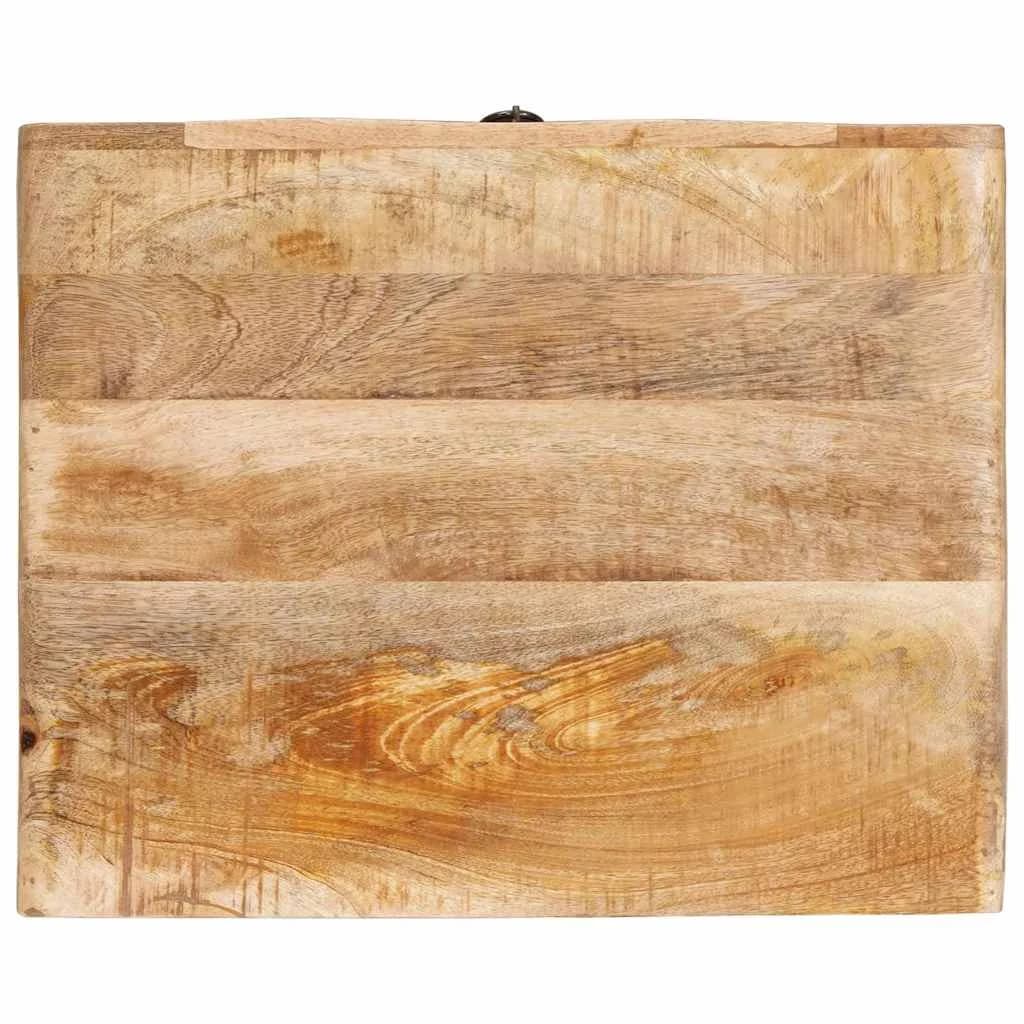 Stranska miza Rjava 40 x 32 x 46 cm Masiven les manga - slika 8