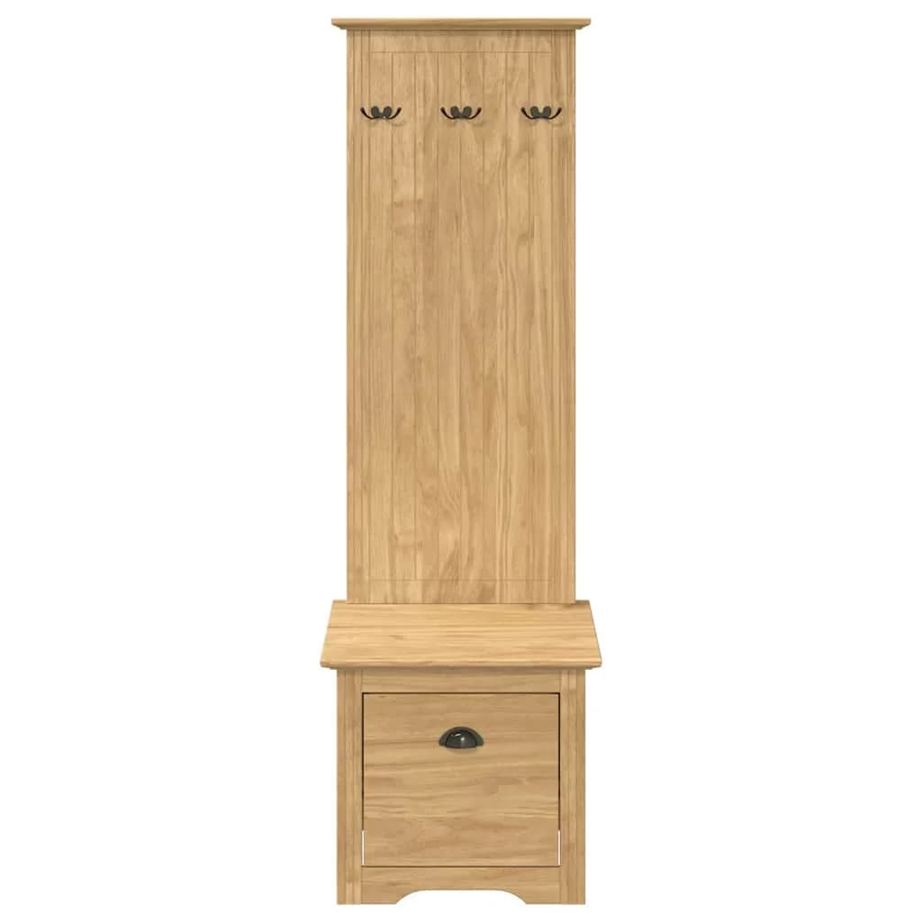Omara za hodnik BODO Medeno rjava 50 x 40 x 156,7 cm - slika 5