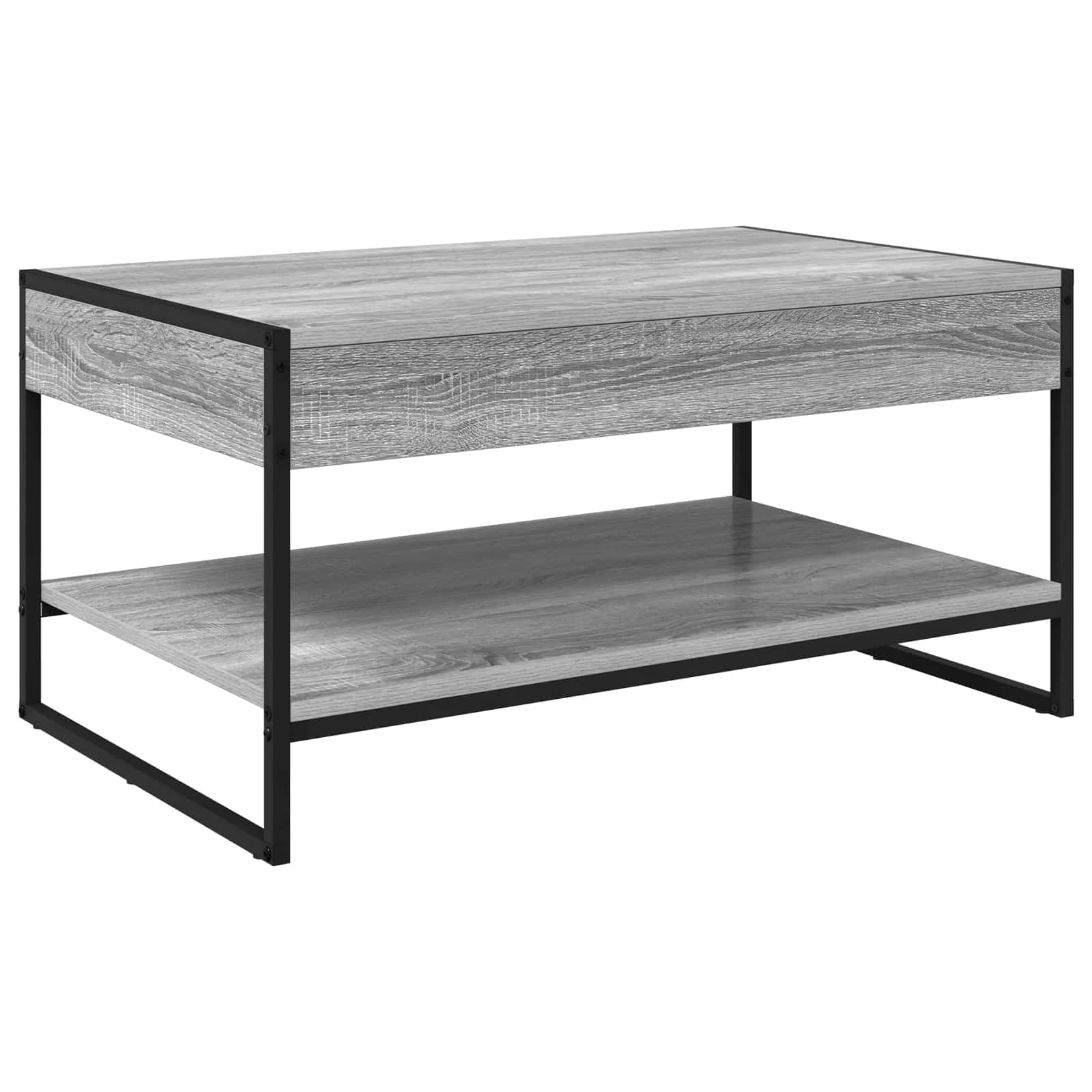 Klubska miza Siva Sonoma 80 x 50 x 40 cm Inženirski les - slika 7