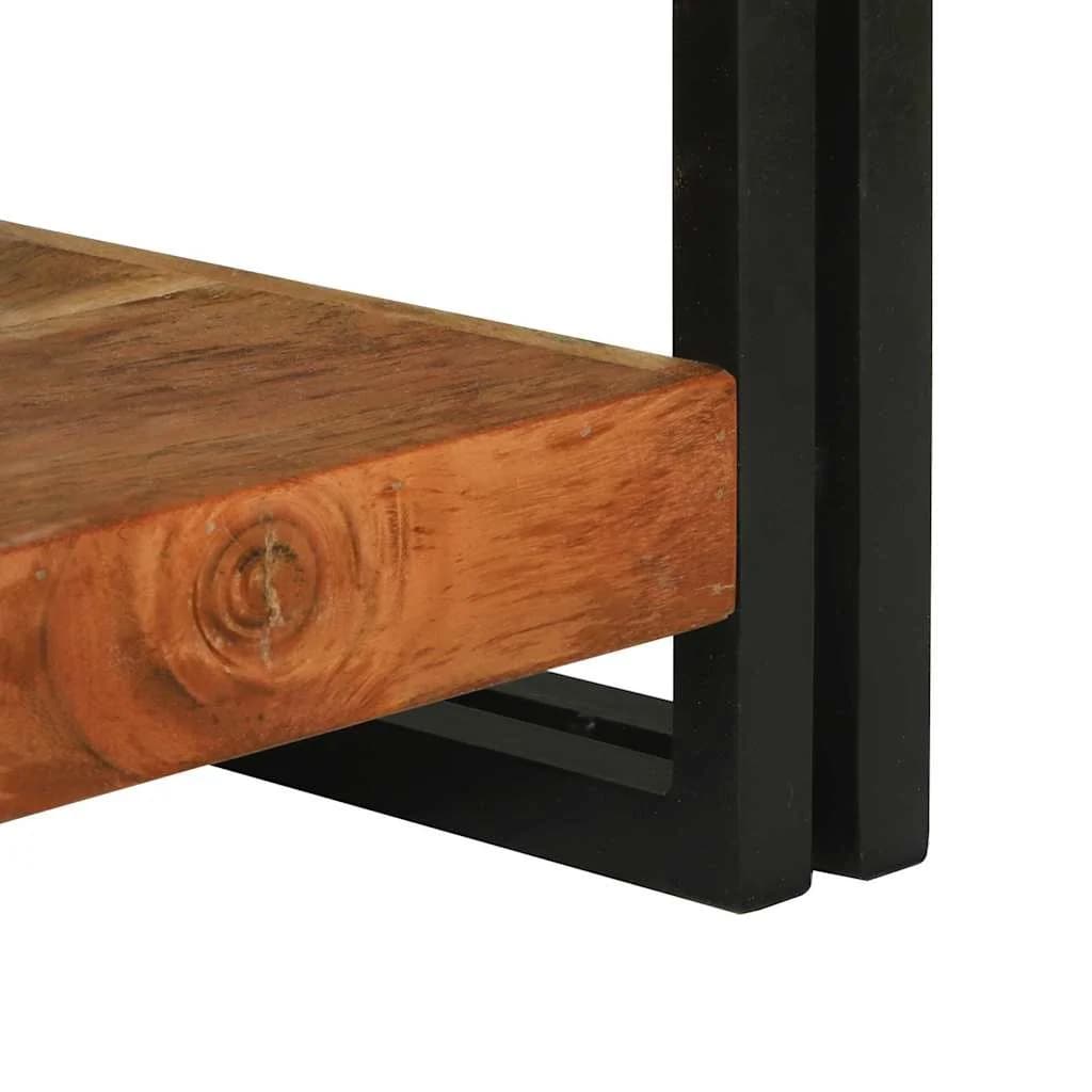 Klubska miza Rjava 120 x 50 x 38 cm Masiven les akacije - slika 7