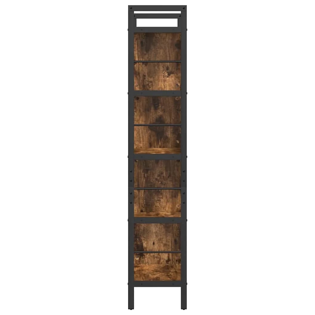 Knjižna polica 9 nivojev 75 x 30 x 156 cm Inženirski les - slika 6
