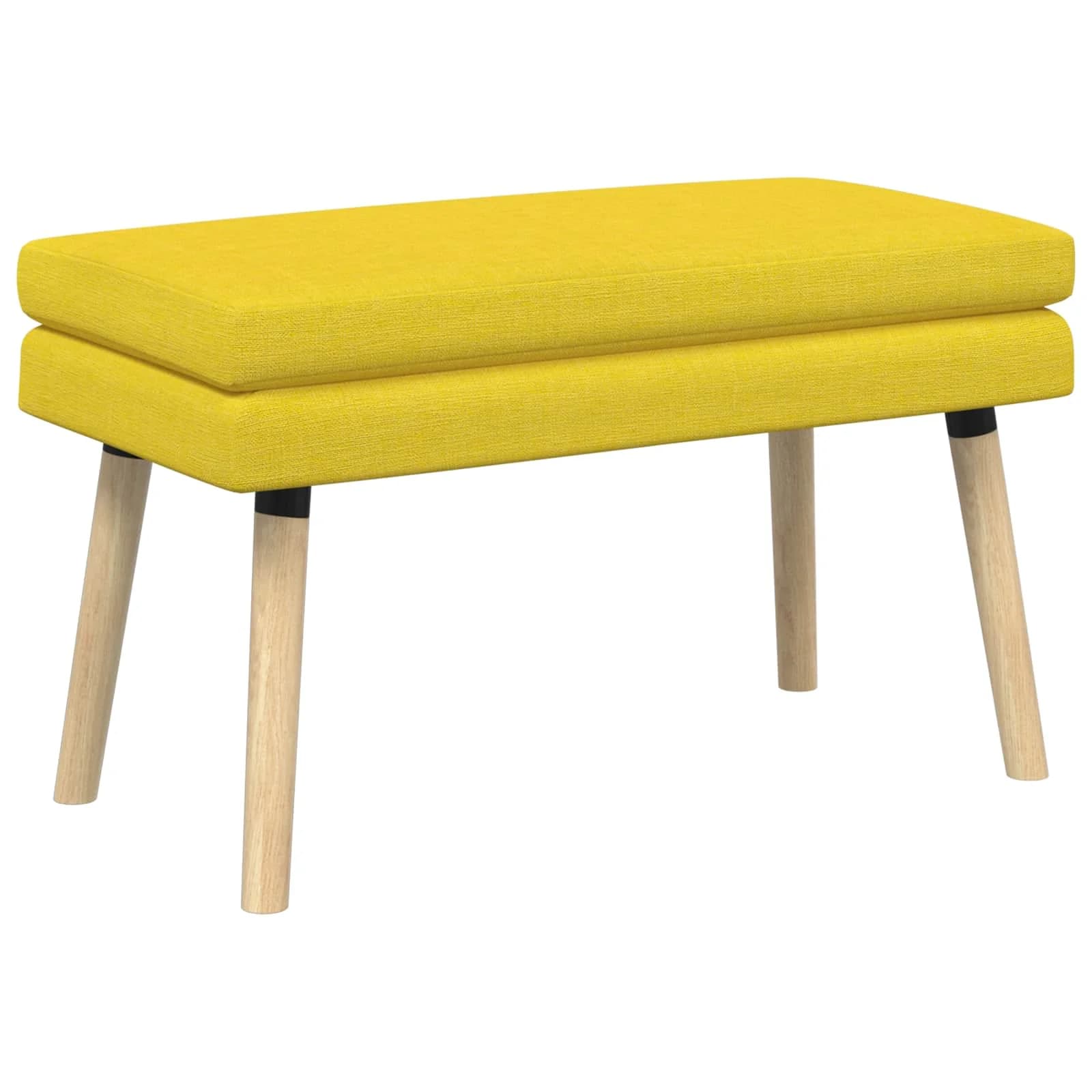 Dvojna klop Svetlo rumena 80 x 40 x 47 cm Blago - slika 2