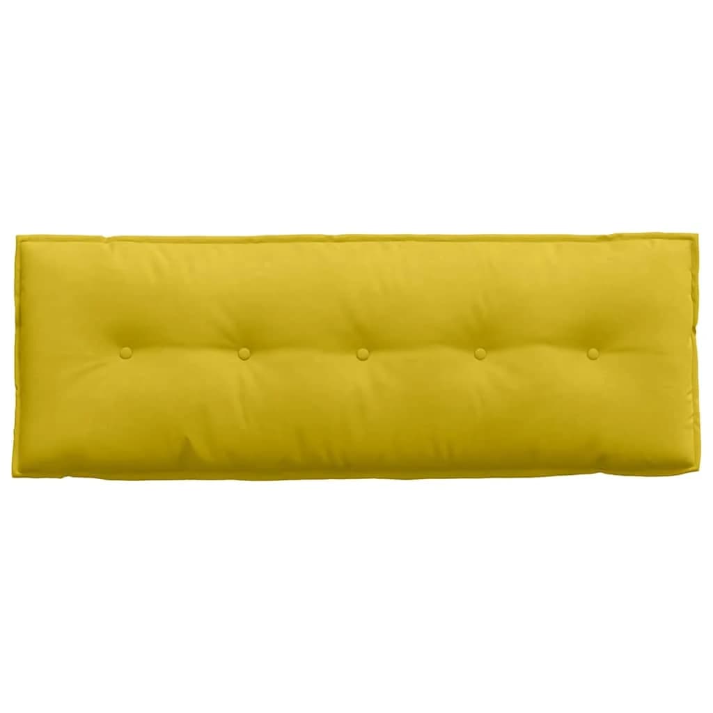 Poglavni vzglavnik Rumena 140 x 50 cm Žametna tkanina - slika 6