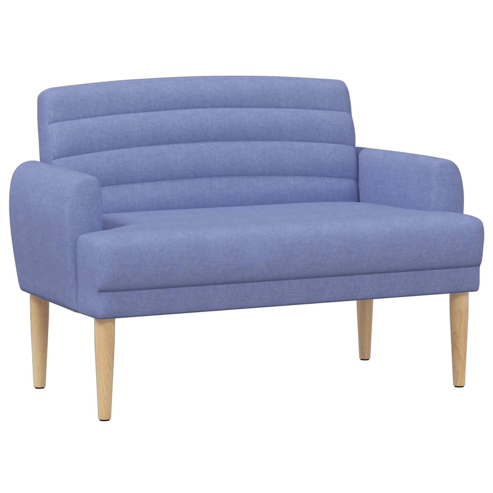 Dvojnica s gumbi Jeans modra 116 x 67 x 80 cm Blago - slika 2
