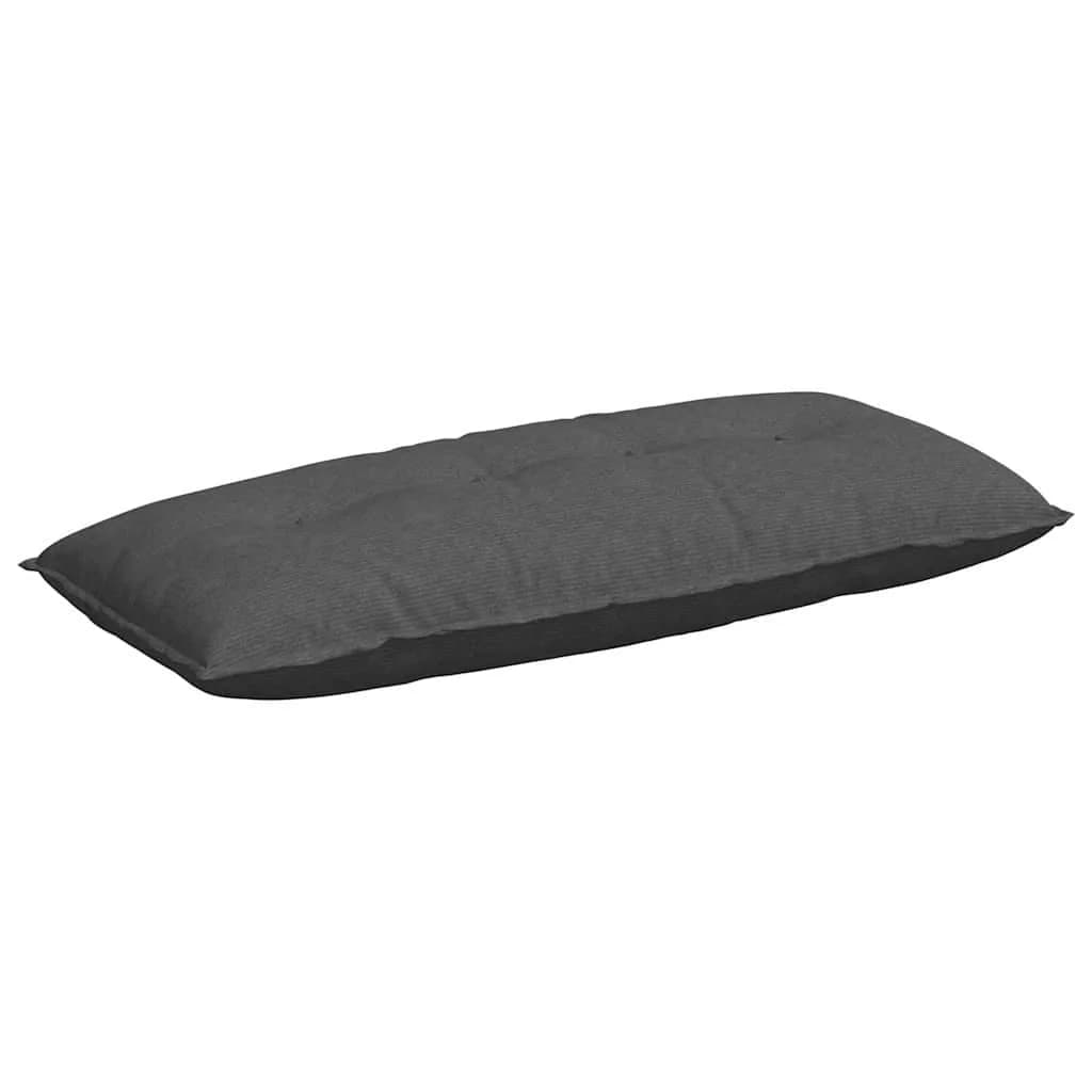 Poglavni vzglavnik Temno siva 120 x 50 cm Žametna tkanina - slika 2