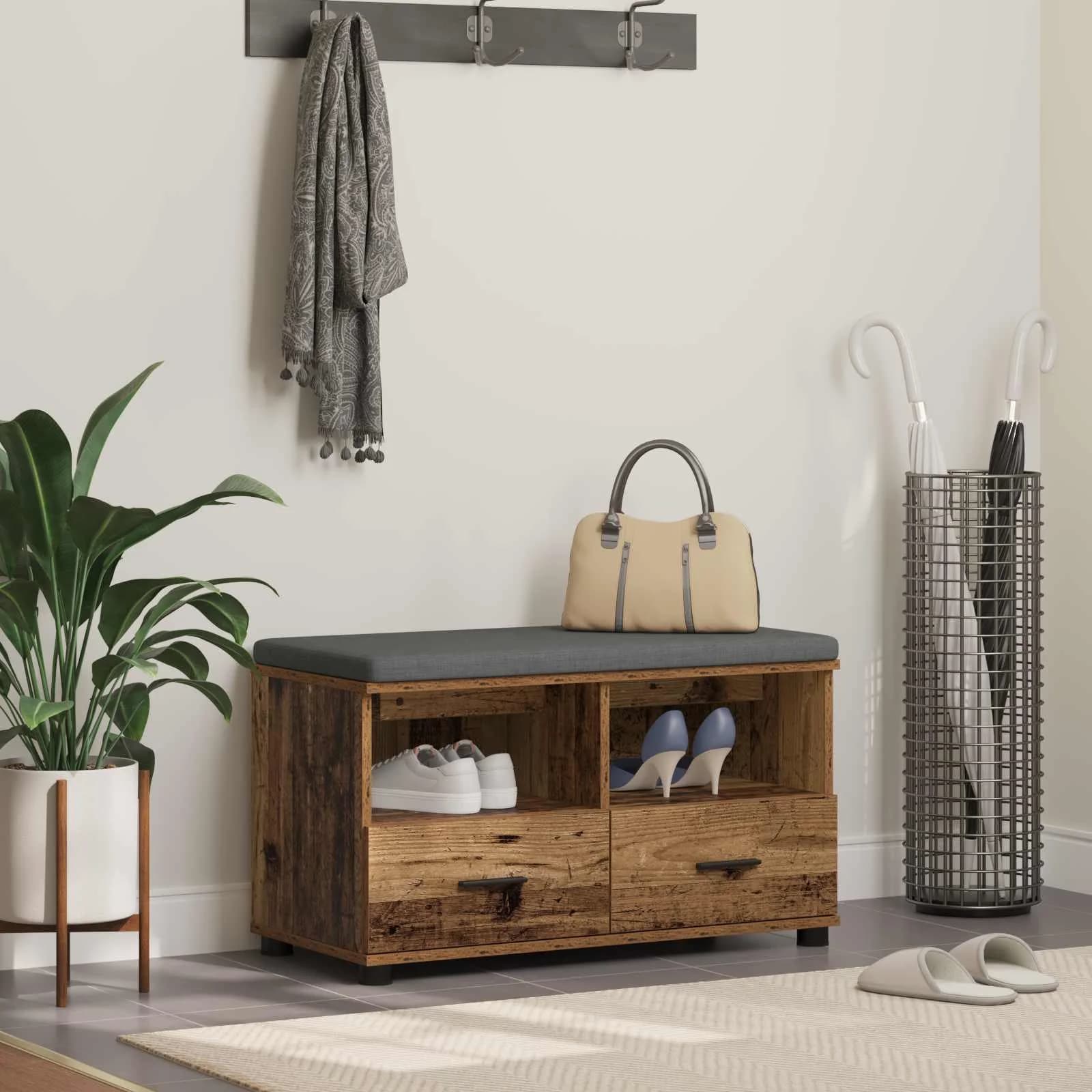 Haldna klop Star les 80 x 38 x 46 cm Oblikovan Les in Tkanina