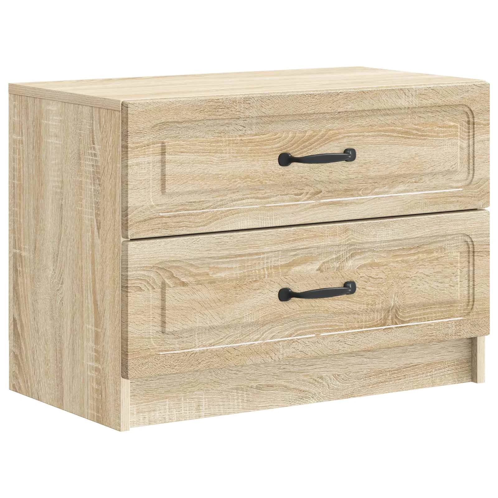 Nočna omarica Sonoma hrast 62 x 34,5 x 44,5 cm Inženirski les - slika 2