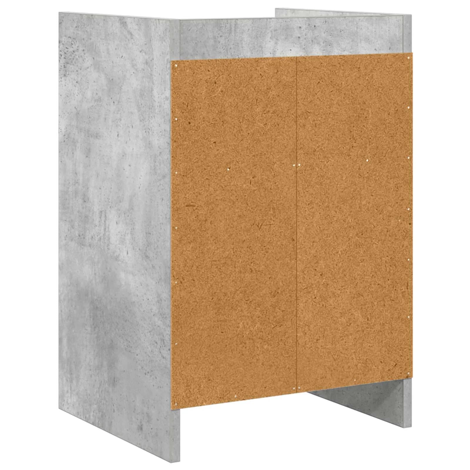 Posteljne mize 2 kos Betonsko siva 40 x 36 x 60 cm - slika 6