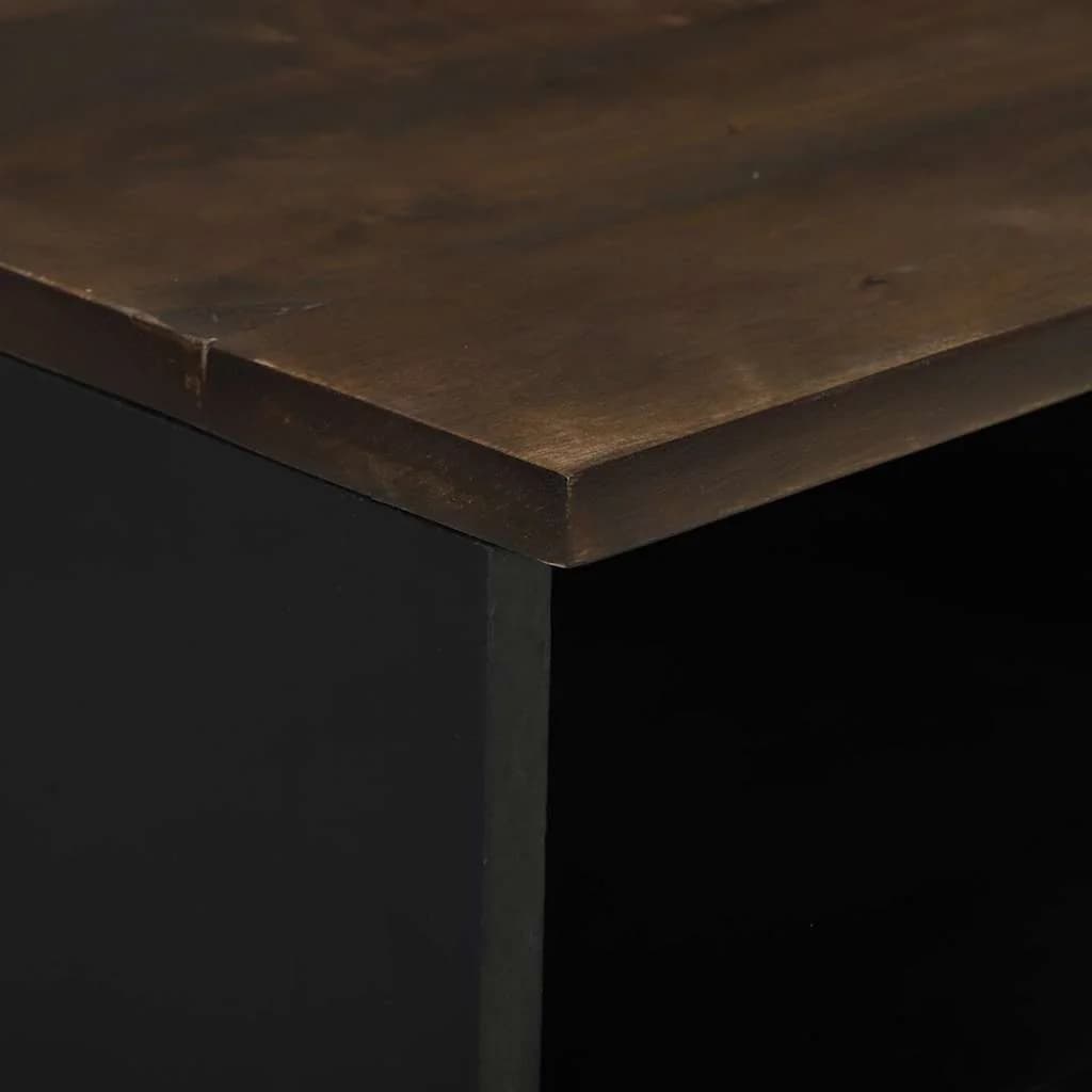 Nočna omarica 2 kos Oreh 40 x 33 x 46 cm Inženirski les - slika 10