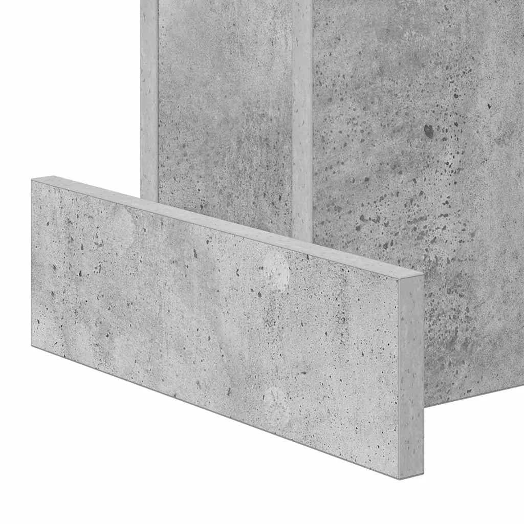 Stranska miza Betonsko siva 35,5 x 35 x 40 cm Inženirski les - slika 9