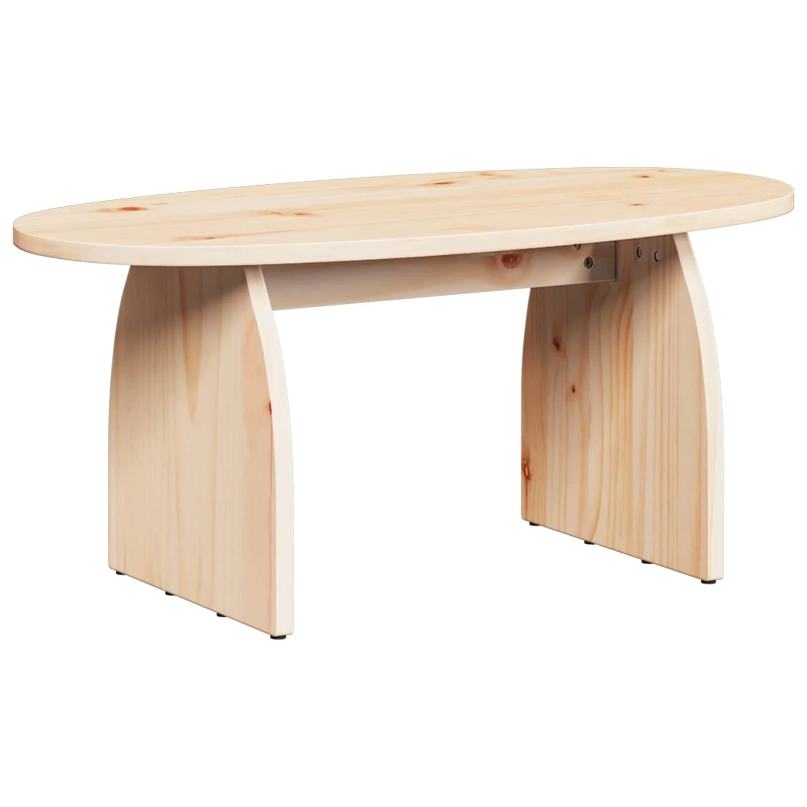 Klubska miza Rjava 80 x 40 x 35 cm Masivno borovo les - slika 2