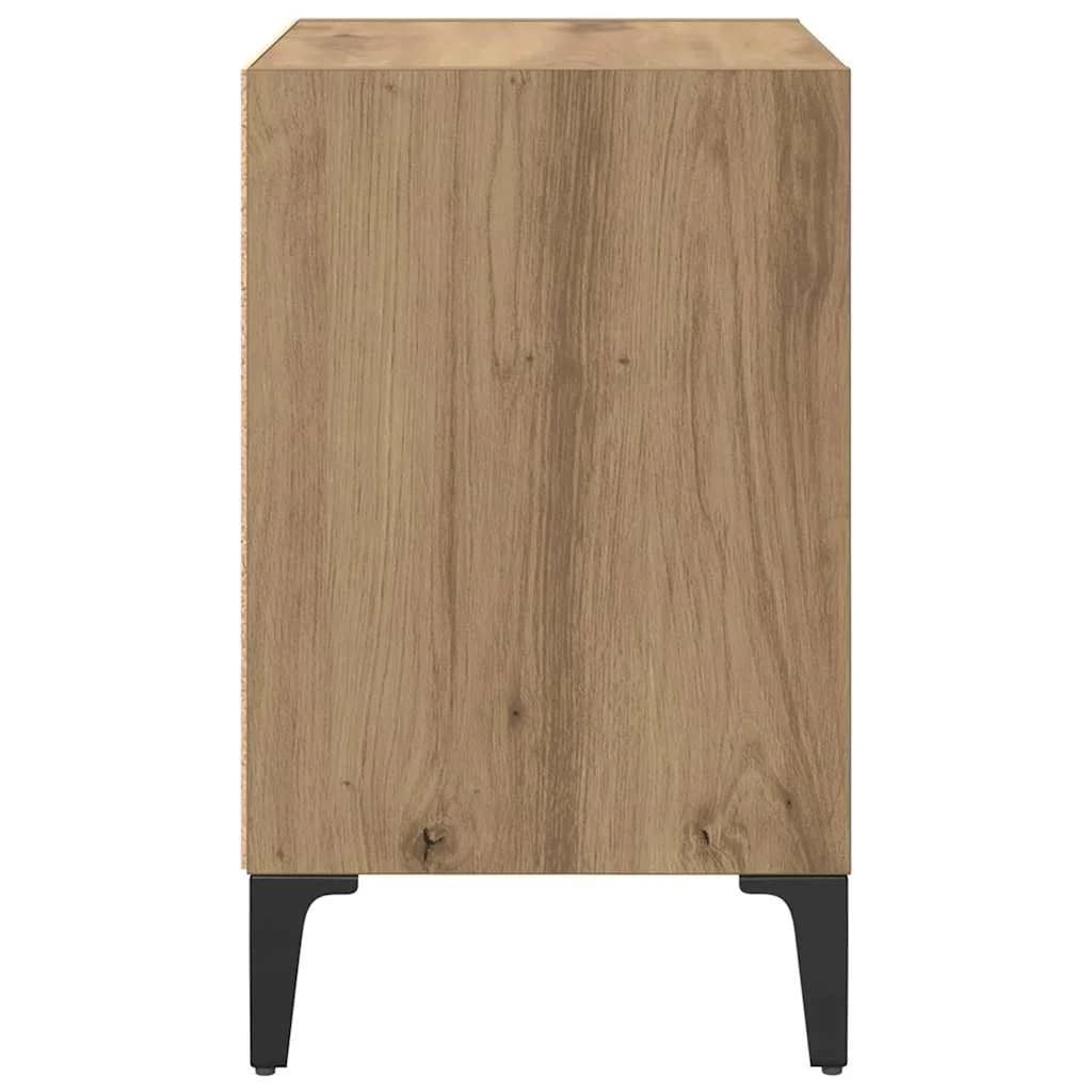 Nočna omarica Umetni hrast 40 x 30 x 50 cm Inženirski les - slika 6