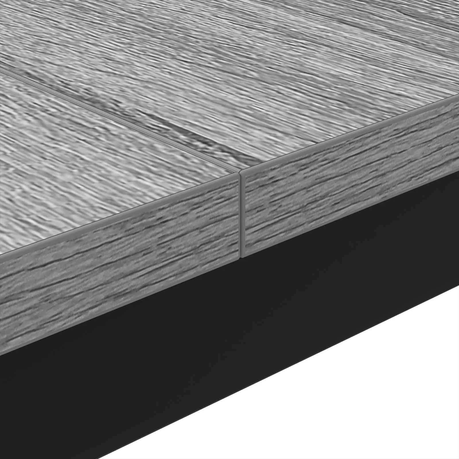 Klubska miza Siva Sonoma 80 x 80 x 45 cm Inženirski les - slika 8