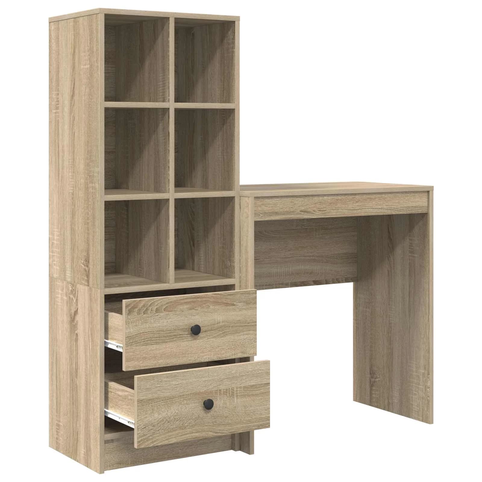 Miza Sonoma hrast 115,5 x 40 x 127 cm 2 kos - slika 7