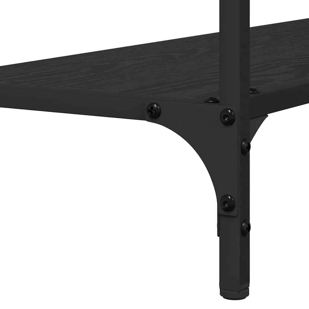 Konzolna miza Črni hrast 75 x 30.5 x 75 cm Inženirski les - slika 8