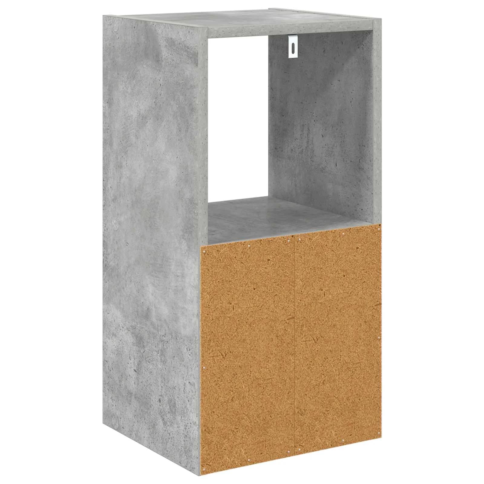 Nočna omarica Betonsko siva 30,5 x 27 x 59,5 cm Inženirski les - slika 8