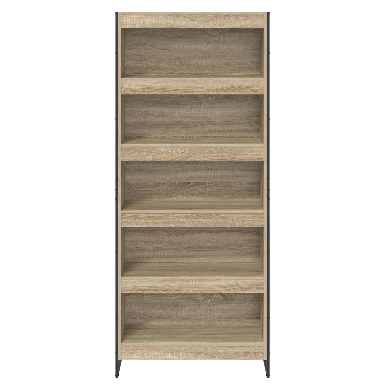 Knjigovni omar 80 x 30 x 189,5 cm Inženirski les Sonoma - slika 5