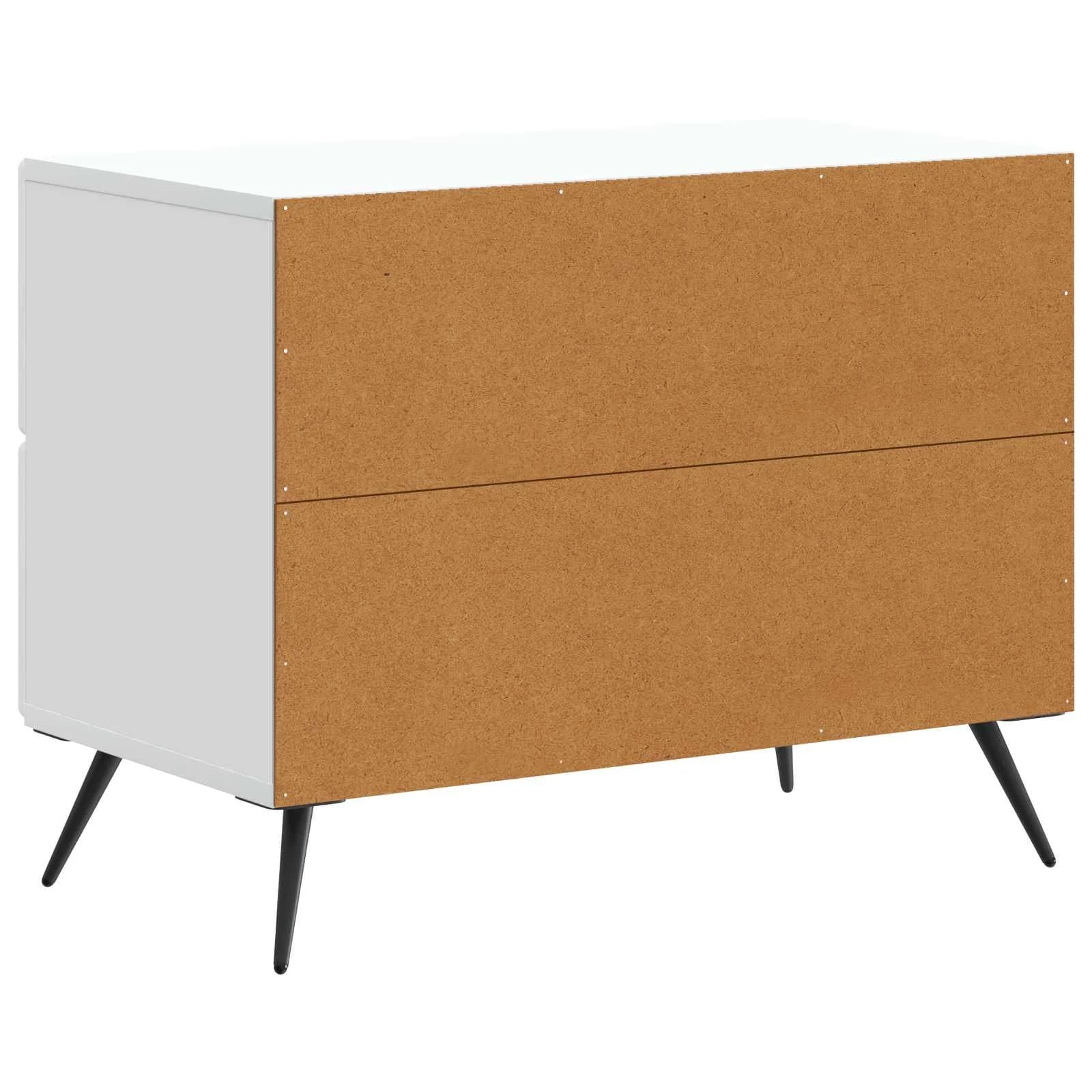 Nočna omarica Bela 62 x 34,5 x 47,5 cm Inženirski les - slika 7