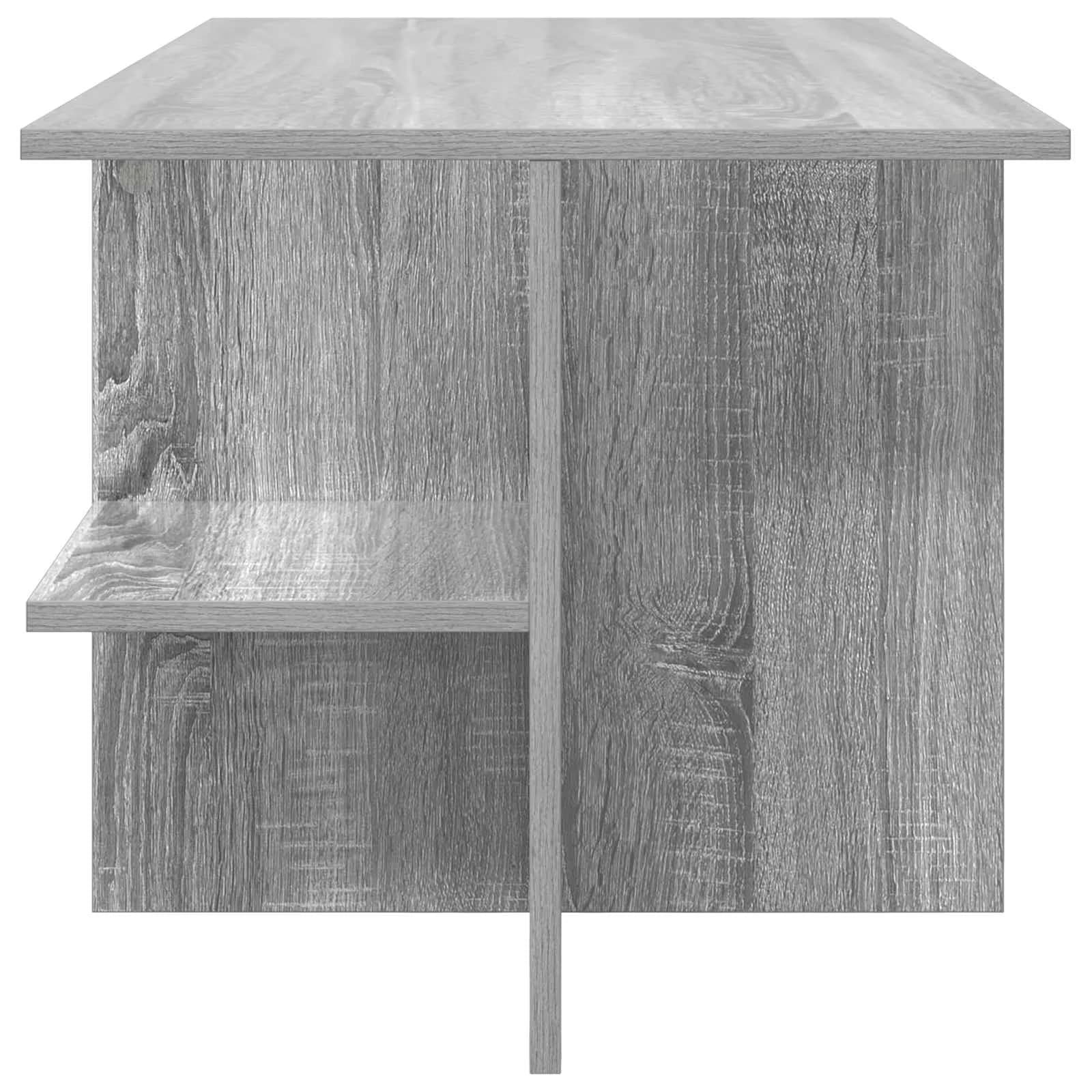Klubska miza Siva Sonoma 87 x 50 x 45 cm Konstruirano leseno - slika 6