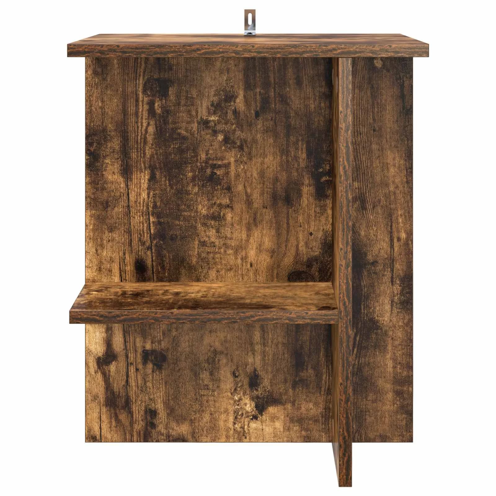Klubska miza 2 kos Dimljen hrast 40 x 30 x 49 cm Inženirski les - slika 6