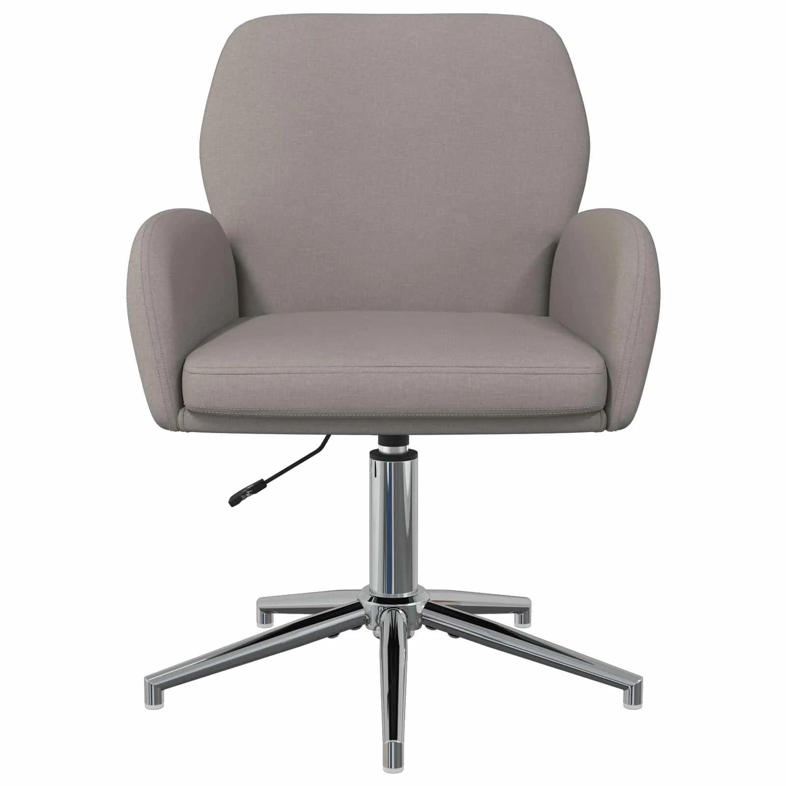 Vrteči pisarniški stoli 4 kos 54 x 58 x 90 cm Taupe Blago - slika 3