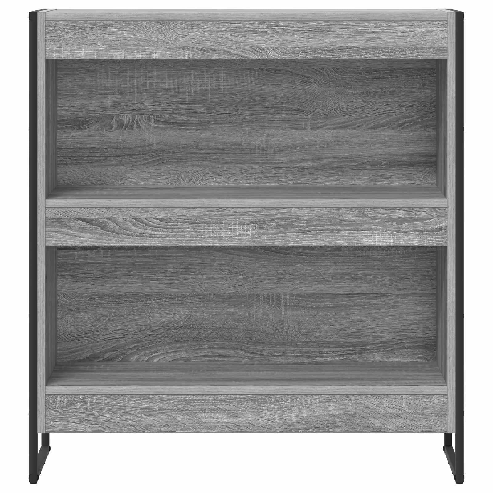 Knjigovni omar 80 x 30 x 86,5 cm Inženirski les Siva Sonoma - slika 5