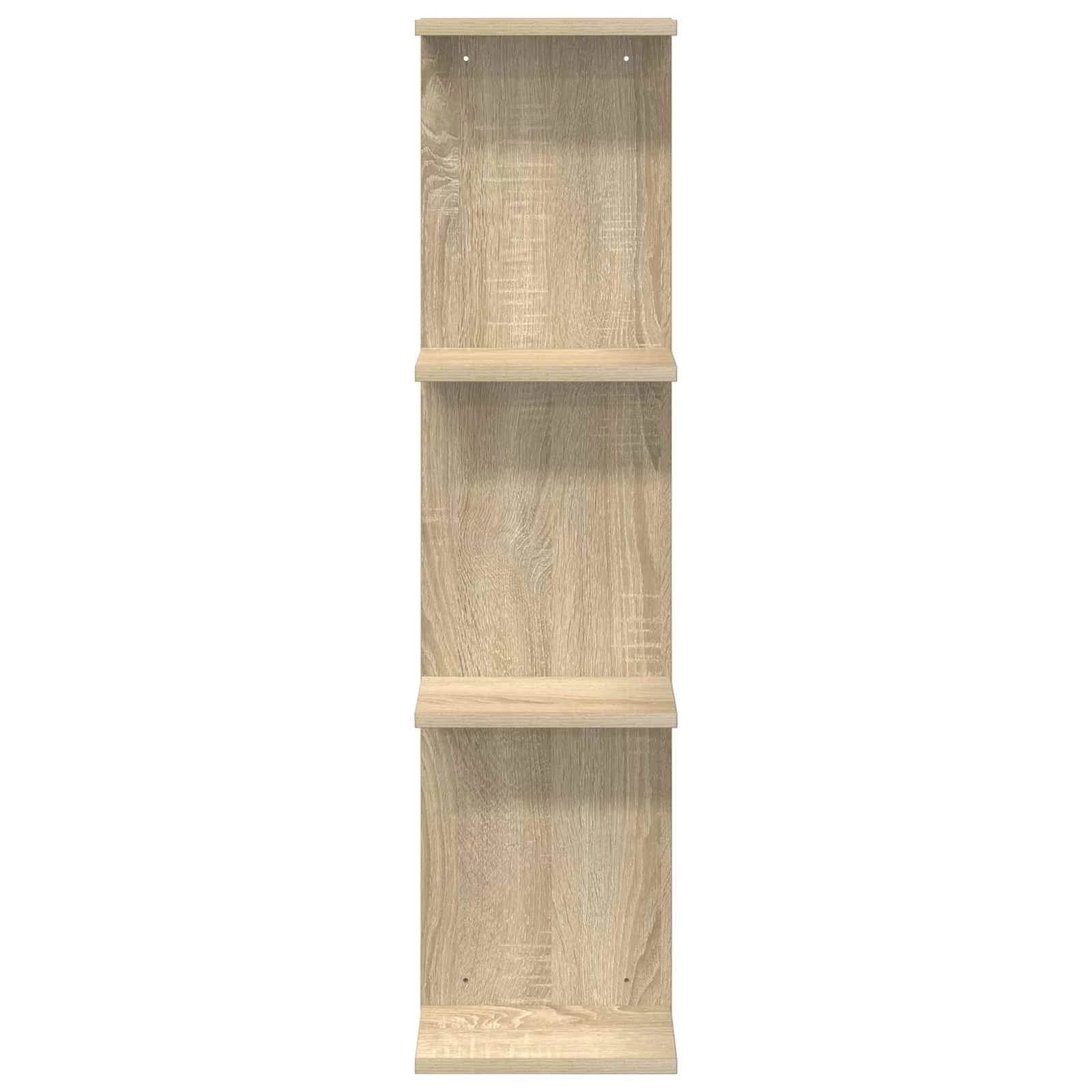 Stenska polica 2 kos Sonoma hrast 22 x 15 x 100 cm - slika 4