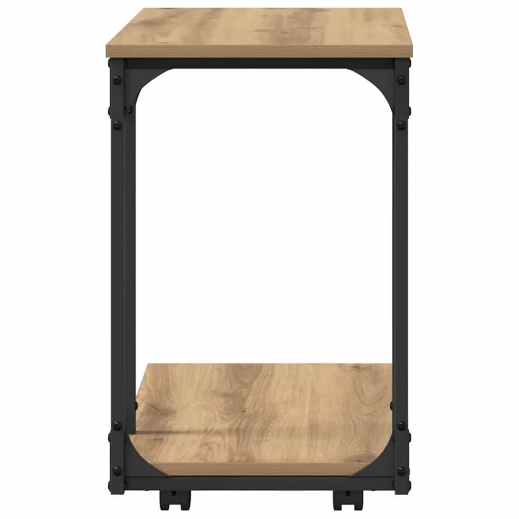 Stranska miza Umetni hrast 50 x 35 x 55.5 cm Inženirski les - slika 6