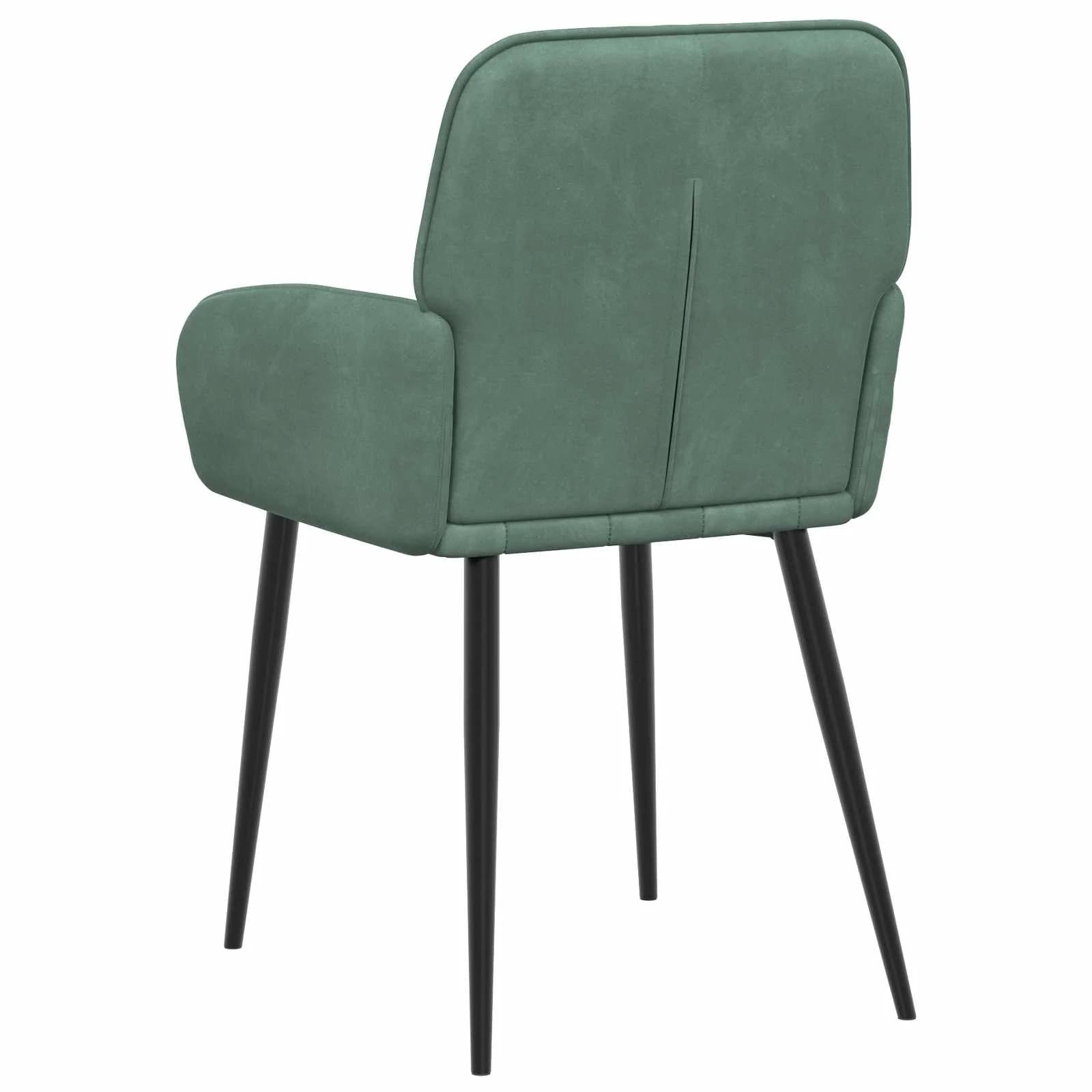 Jedilni stoli 6 kos Žamet Morsko zelena 57 x 50 x 85 cm - slika 5