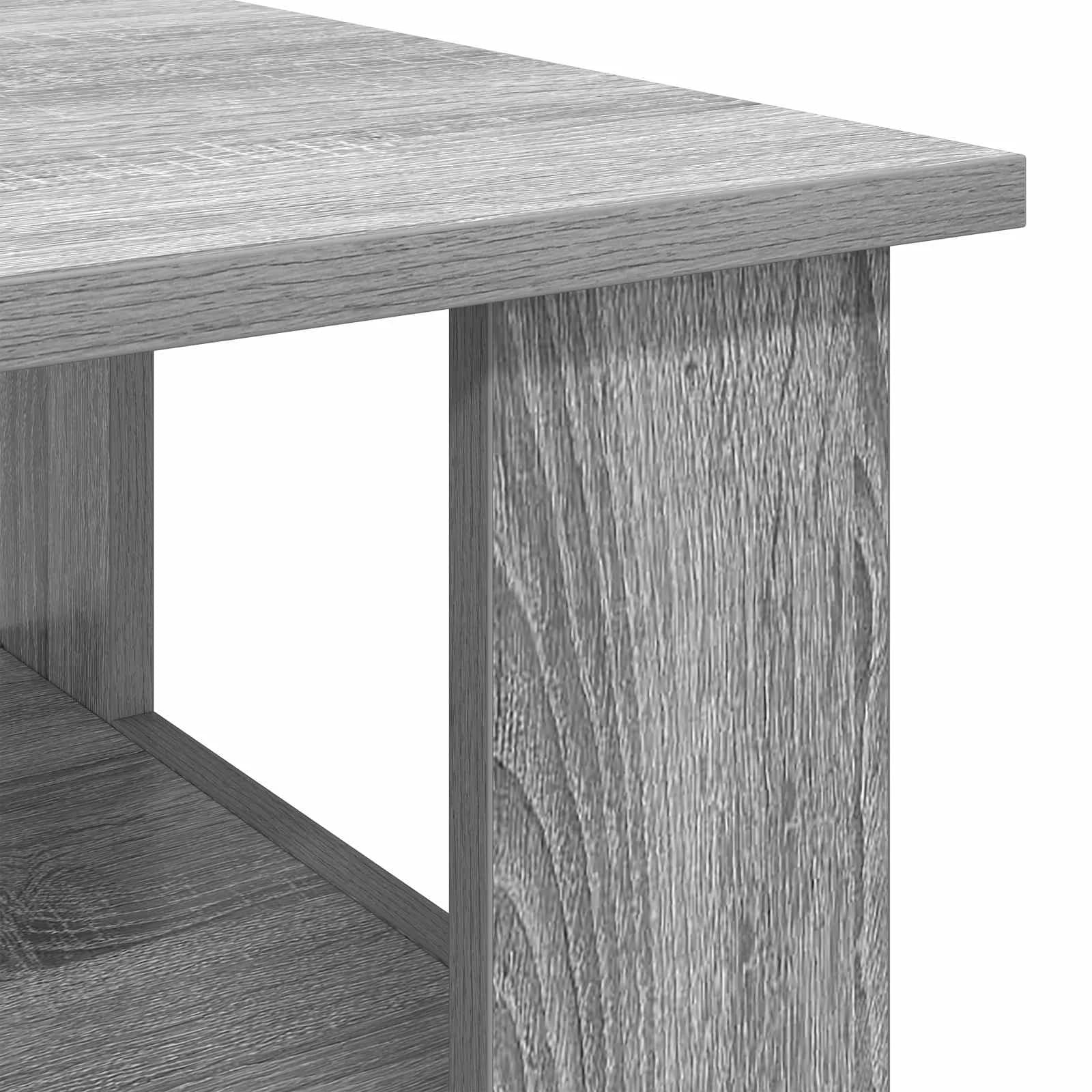 Klubska miza Siva Sonoma 90 x 50 x 45 cm Inženirski les - slika 8