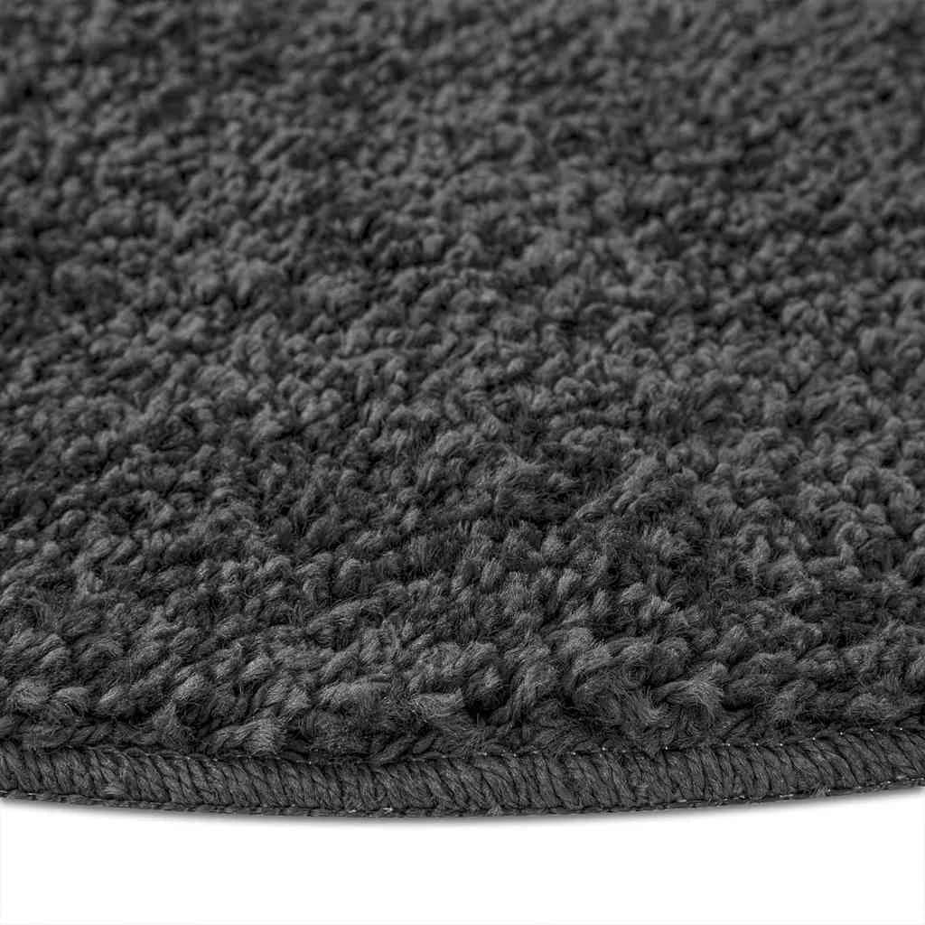Antiskluzna Shaggy Preproga Temno siva 160 x 160 cm PP - slika 6