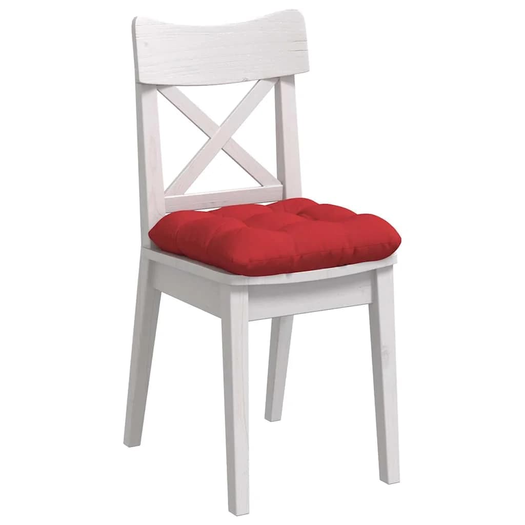 Sedežne blazine 4 kos Blago Rdeča 40 x 40 x 12 cm - slika 3