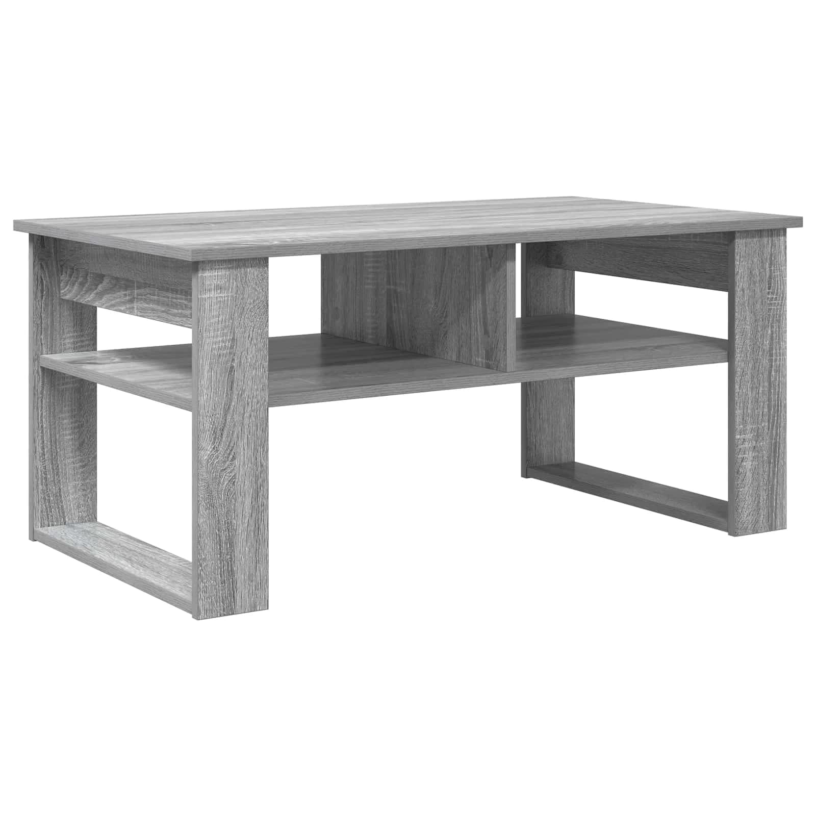 Klubska miza Siva Sonoma 96 x 54 x 44 cm Inženirski les - slika 2