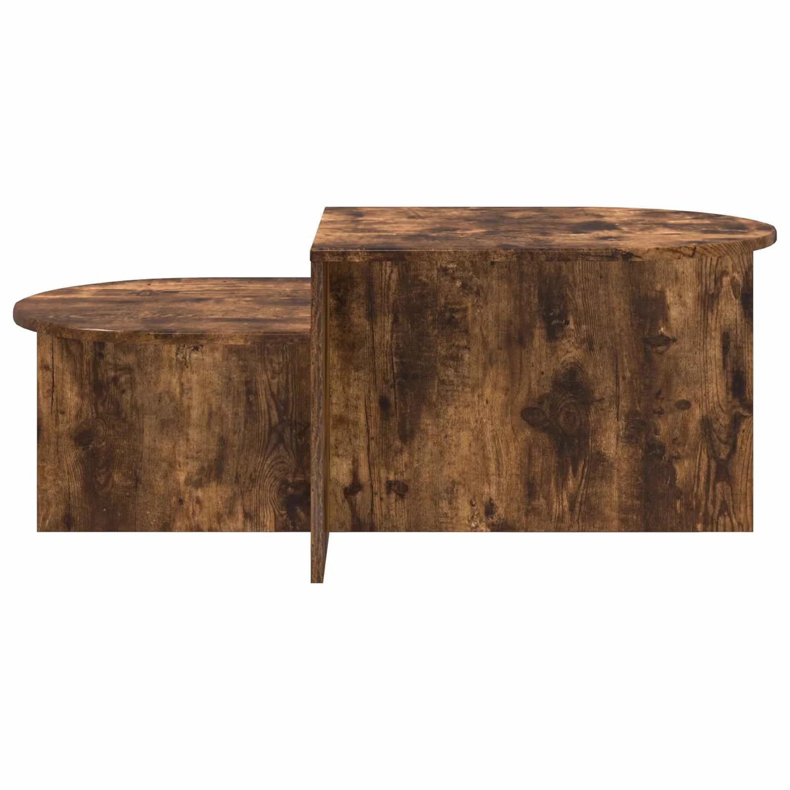 Klubska miza Dimljen hrast 100 x 50 x 40 cm Inženirski les - slika 5