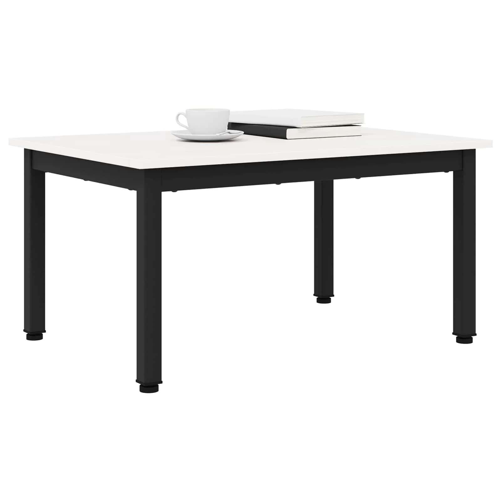 Klubska miza Bela 70 x 50 x 36 cm Masivno borovo les - slika 3