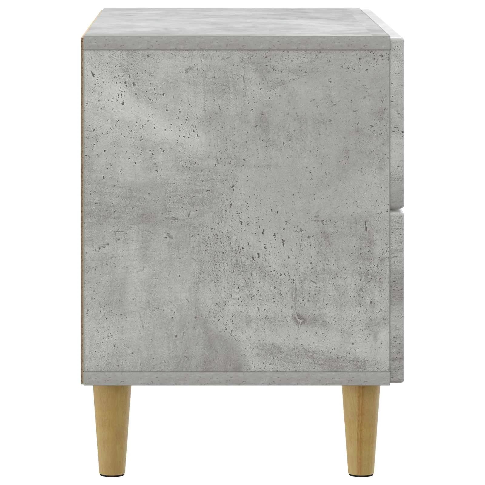 Nočna omarica Betonsko siva 62 x 34,5 x 48 cm Inženirski les - slika 6