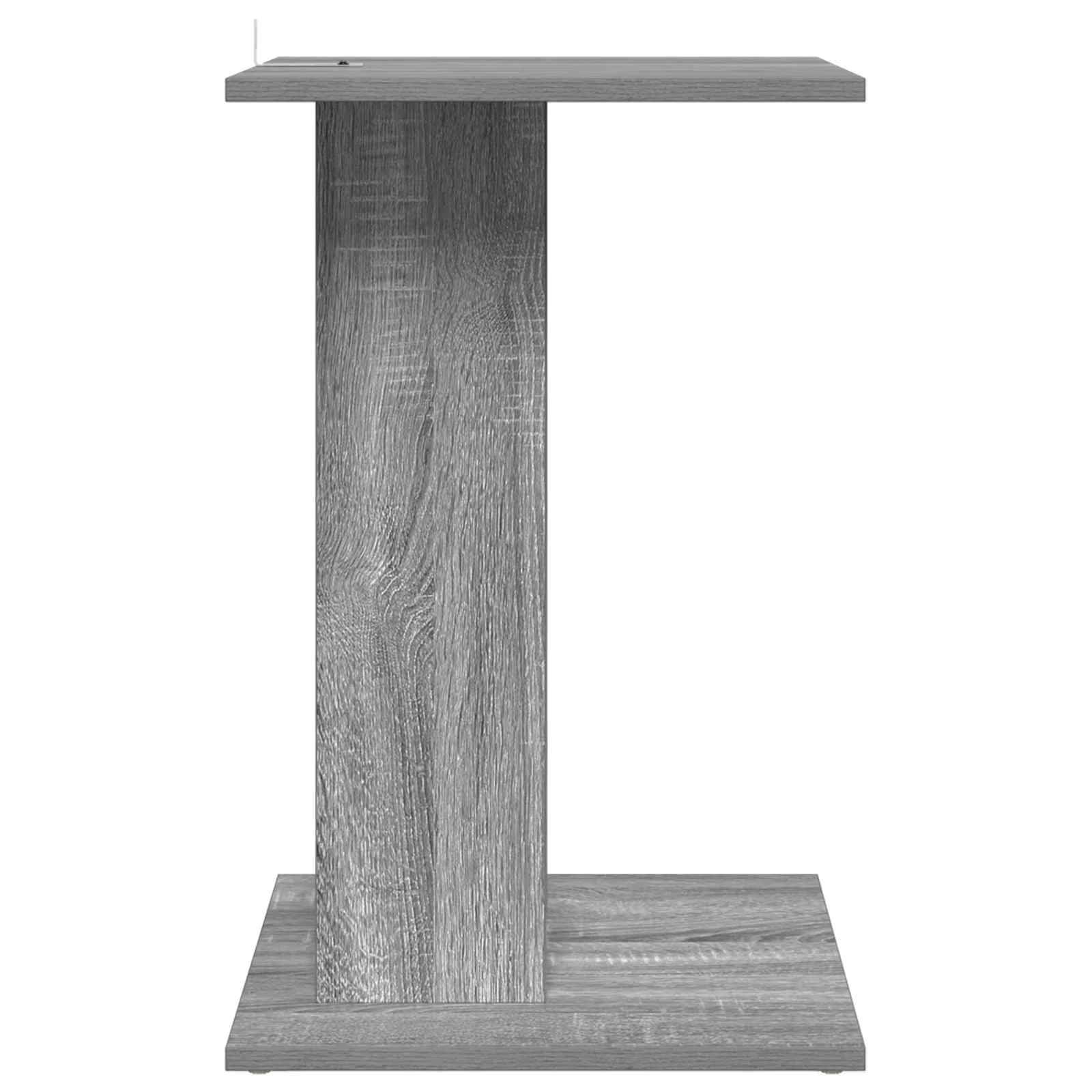 Stranska miza Siva Sonoma 45 x 40 x 62,5 cm Inženirski les - slika 6