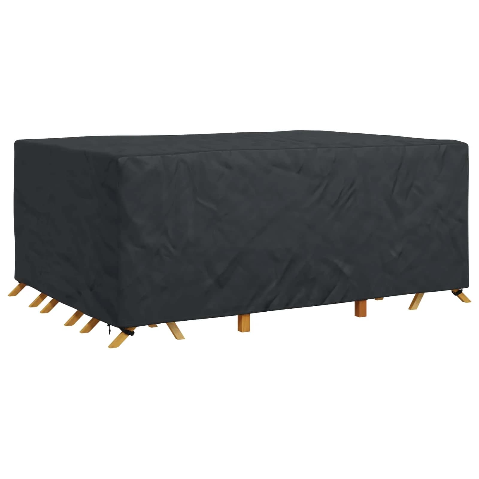 Prevleka za pohištvo Enobarvno Črna 270 x 180 x 90 cm 210D - slika 3
