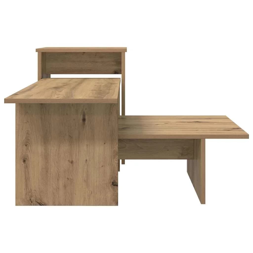 Konzolna miza Umetni hrast 91,5 x 35 x 38,5 cm Inženirski les - slika 6
